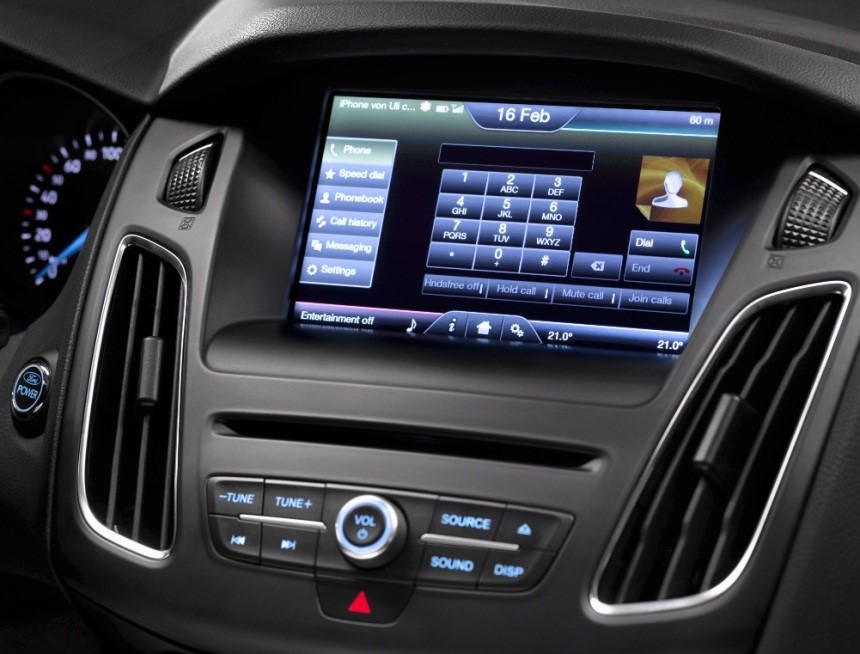 新款福特福克斯搭载新sync 2系统